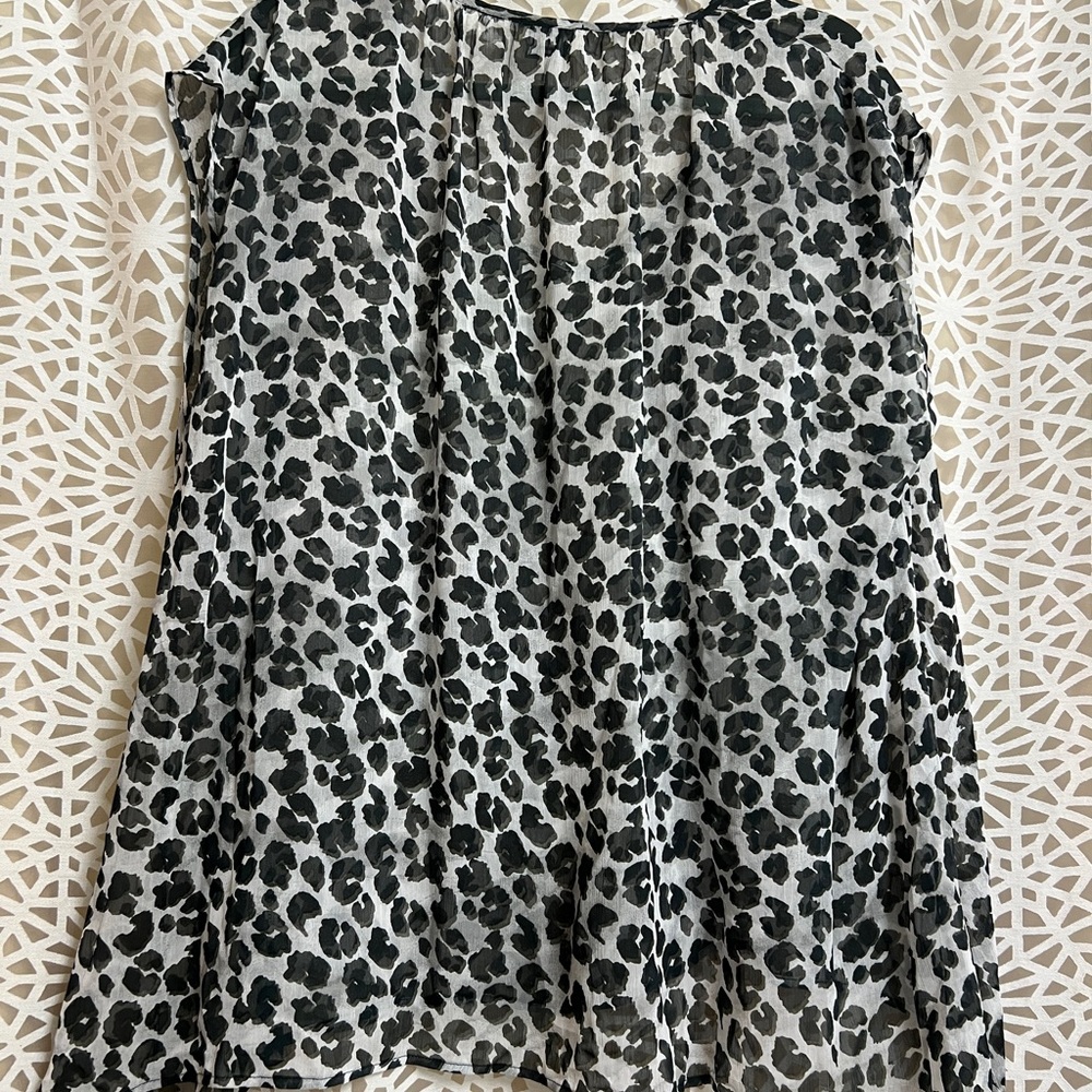 Show Me Your Mumu Sheer Leopard Print Women's Tunic - Picture 5 of 5